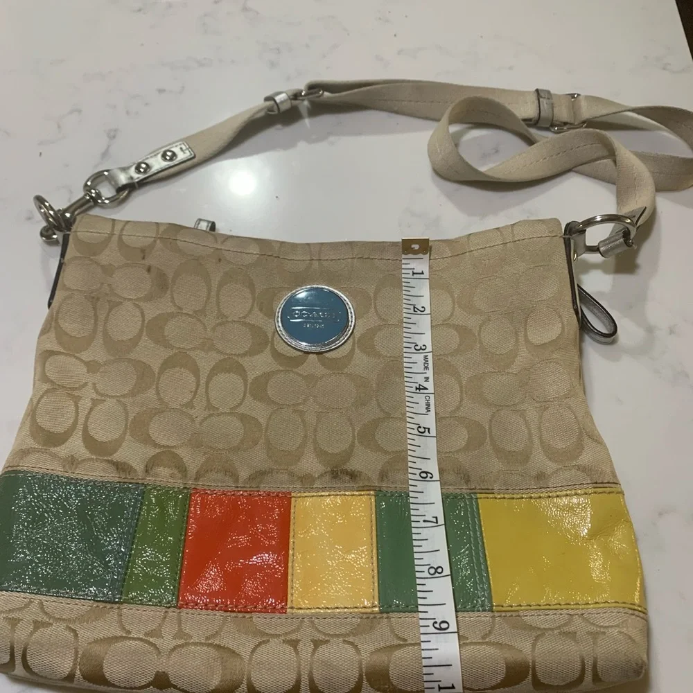 Loved🩷Coach Multicolor Crossbody Bag💛💚❤️💙 - Picture 2 of 9